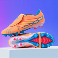 Unisex Football Shoes Lightweight Breathable Comfortable Soccer Shoes Long Stud Low Top