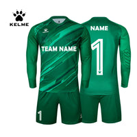 KELME Men Football Jerseys Goalkeeper Jersey Kid Long Sleeve Football Uniform Soccer Shorts Traning Sponge Protector 3801286