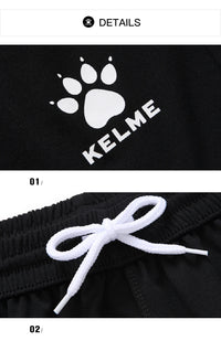 KELME Men's Soccer Shorts Men Summer Elastic  Running Football Quick Dry Breathale Light Sportswear Sports Shorts Male K15Z434-1