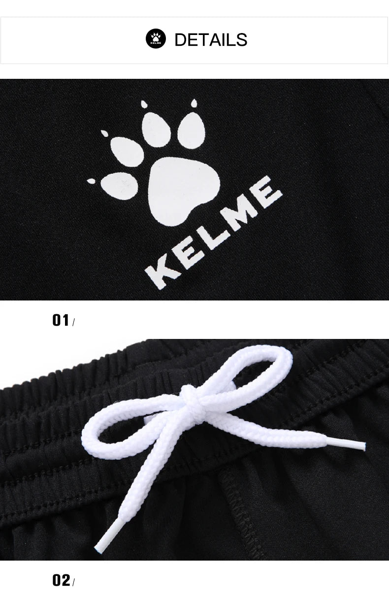 KELME Men's Soccer Shorts Men Summer Elastic  Running Football Quick Dry Breathale Light Sportswear Sports Shorts Male K15Z434-1