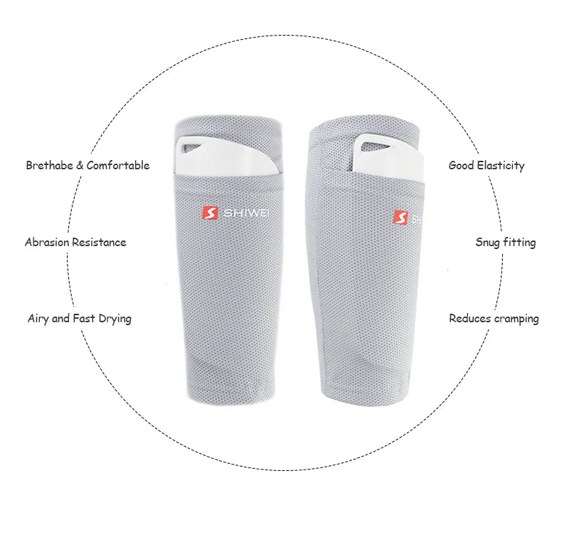 Soccer Shin Guard Pad & Sleeve Sock