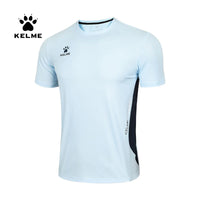 KELME Men's T-shirt Running Sports Shirt Short Sleeve Trainning Exercise Gym Quick Dry Sportswear Breathable T-Shirt 8151TX1003