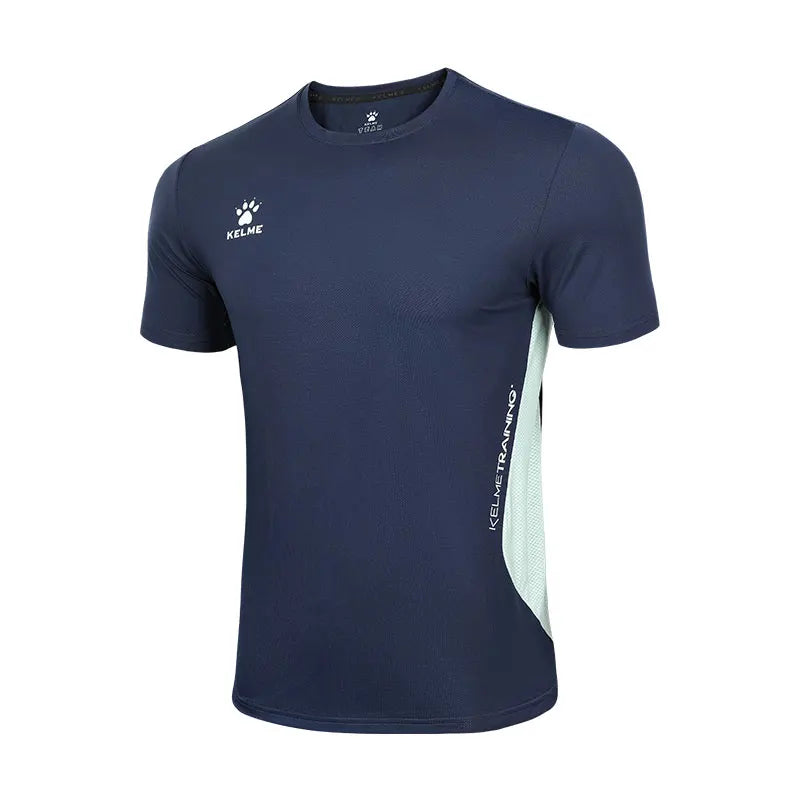KELME Men's T-shirt Running Sports Shirt Short Sleeve Trainning Exercise Gym Quick Dry Sportswear Breathable T-Shirt 8151TX1003