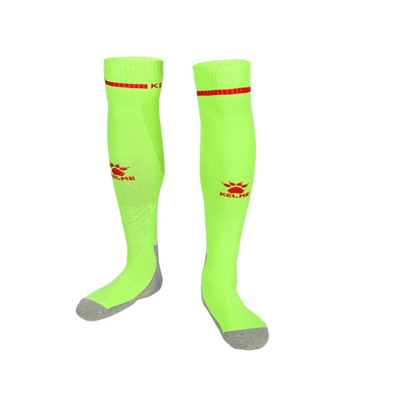 KELME Football Anti Slip Thick Fabric Breathable Socks (Non-Rubber Base Grip)
