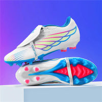 Unisex Football Shoes Lightweight Breathable Comfortable Soccer Shoes Long Stud Low Top