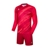 KELME Men Football Jerseys Goalkeeper Jersey Kid Long Sleeve Football Uniform Soccer Shorts Traning Sponge Protector 3801286
