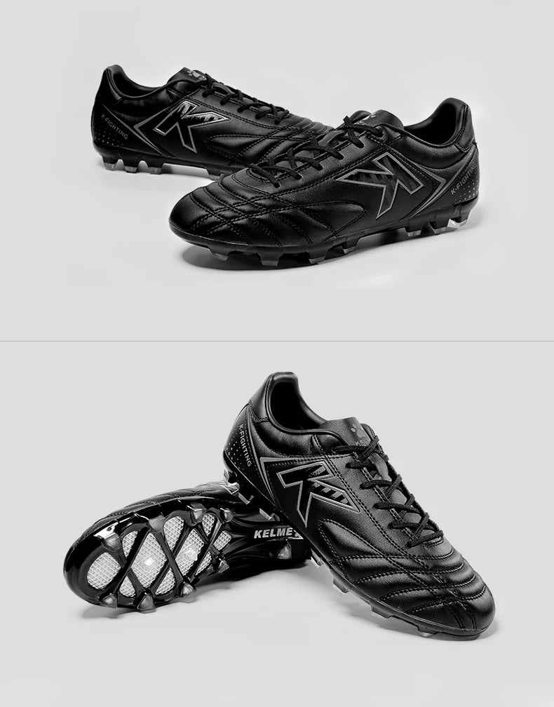 KELME Football Shoes AG Cleats Men Adult Game Training AG Rubber Boots High Cleats Sneakers Professional 6871001