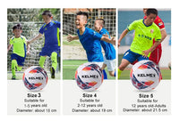 KELME Pro Soccer Training & Game Ball (Size 3/4/5) TPU Genuine Leather