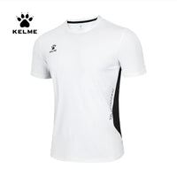 KELME Men's T-shirt Running Sports Shirt Short Sleeve Trainning Exercise Gym Quick Dry Sportswear Breathable T-Shirt 8151TX1003