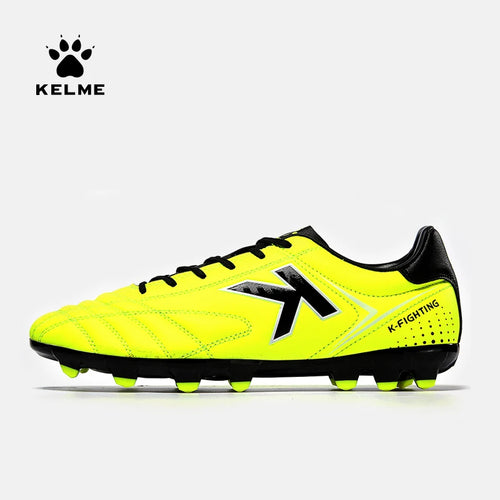 KELME Football Shoes AG Cleats Men Adult Game Training AG Rubber Boots High Cleats Sneakers Professional 6871001