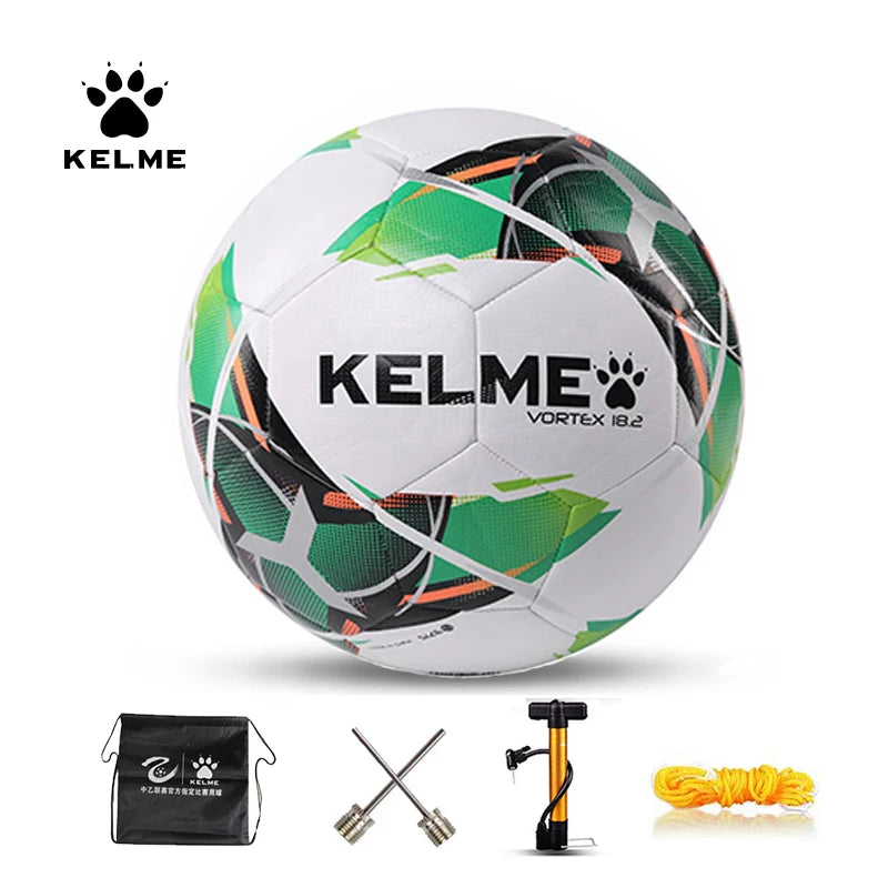 KELME Pro Soccer Training & Game Ball (Size 3/4/5) TPU Genuine Leather