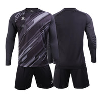 KELME Men Football Jerseys Goalkeeper Jersey Kid Long Sleeve Football Uniform Soccer Shorts Traning Sponge Protector 3801286