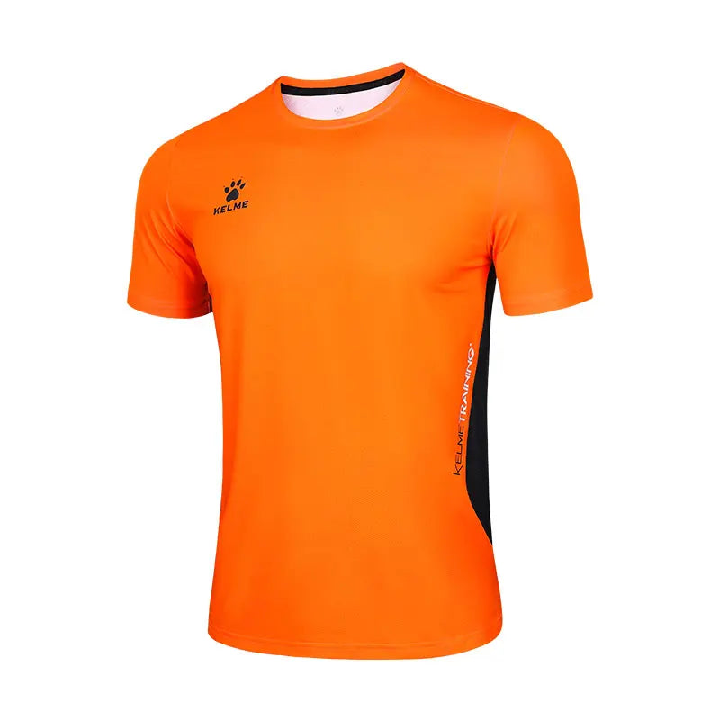 KELME Men's T-shirt Running Sports Shirt Short Sleeve Trainning Exercise Gym Quick Dry Sportswear Breathable T-Shirt 8151TX1003