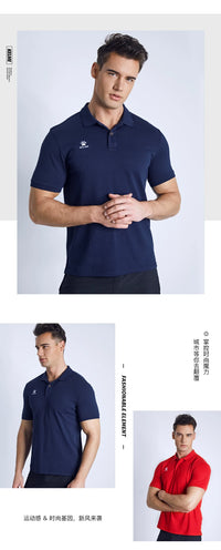 KELME Men's Training Polo T-Shirt  Summer Running  Shirts Casual Short Sleeve Tops High Quantity Polo For Men 3891064