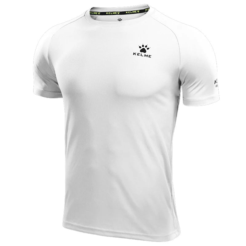 KELME Men's T-shirt Men Soccer Basketball Running Trainning Exercise Gym Quick Dry Fitness Sportswear Breathable T Shirt 871002