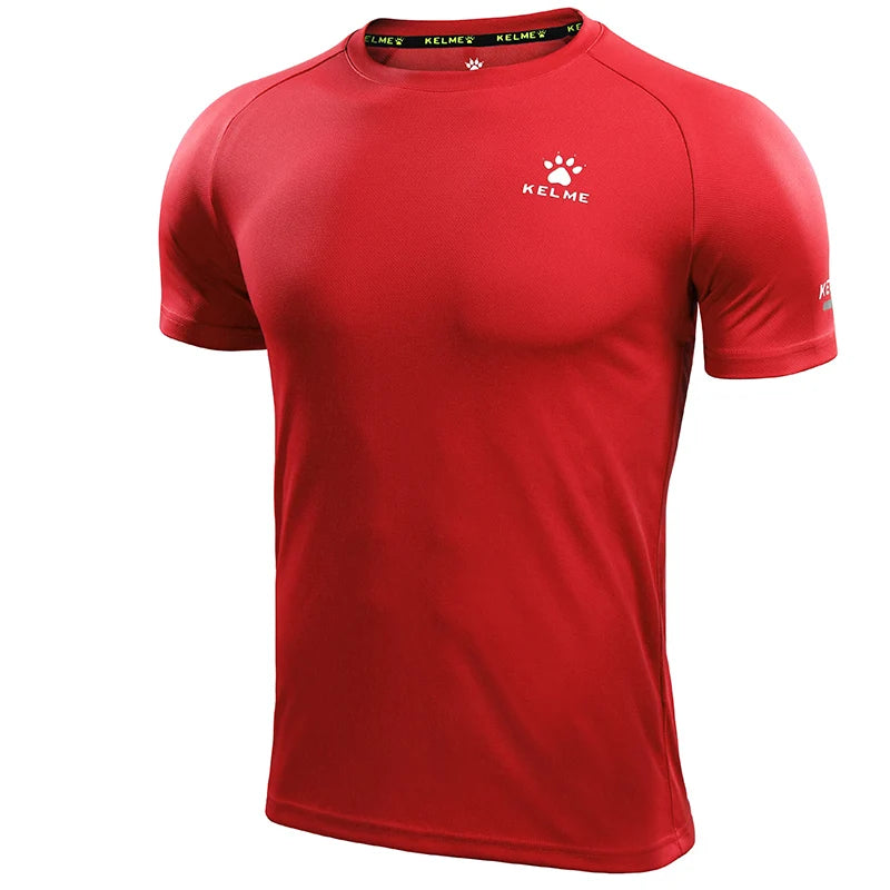 KELME Men's T-shirt Men Soccer Basketball Running Trainning Exercise Gym Quick Dry Fitness Sportswear Breathable T Shirt 871002
