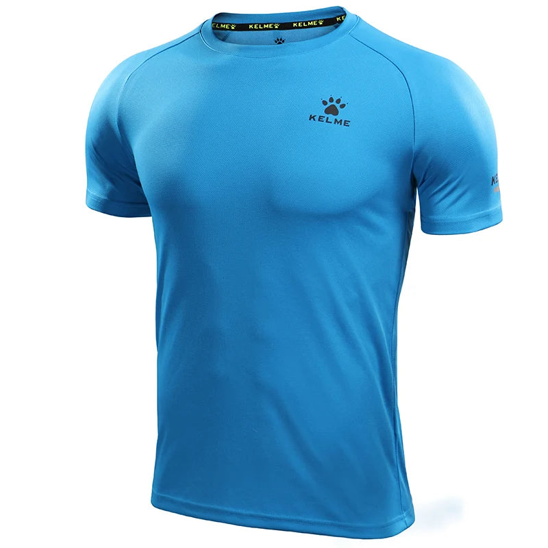 KELME Men's T-shirt Men Soccer Basketball Running Trainning Exercise Gym Quick Dry Fitness Sportswear Breathable T Shirt 871002