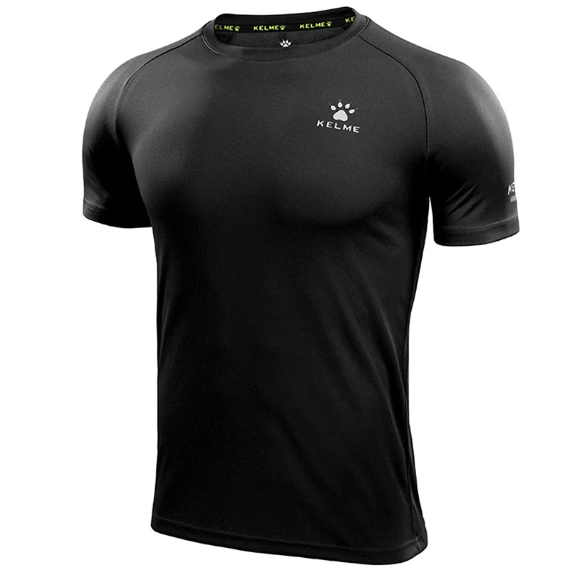 KELME Men's T-shirt Men Soccer Basketball Running Trainning Exercise Gym Quick Dry Fitness Sportswear Breathable T Shirt 871002