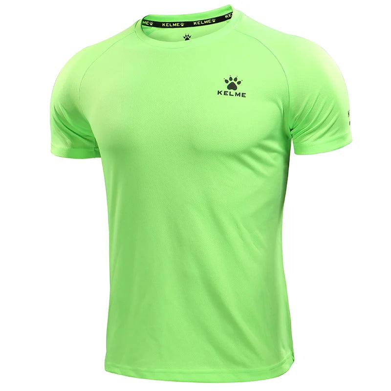KELME Men's T-shirt Men Soccer Basketball Running Trainning Exercise Gym Quick Dry Fitness Sportswear Breathable T Shirt 871002