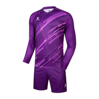 KELME Men Football Jerseys Goalkeeper Jersey Kid Long Sleeve Football Uniform Soccer Shorts Traning Sponge Protector 3801286