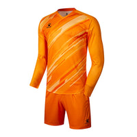 KELME Men Football Jerseys Goalkeeper Jersey Kid Long Sleeve Football Uniform Soccer Shorts Traning Sponge Protector 3801286