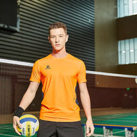 KELME Men's T-shirt Running Sports Shirt Short Sleeve Trainning Exercise Gym Quick Dry Sportswear Breathable T-Shirt 8151TX1003