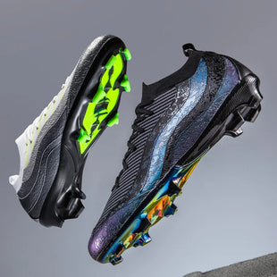 26 New Spike Sports Nail Training Shoes Plated Bottom Unisex Youth Football PVC Upper Rubber Outsole ZC--2511 CN