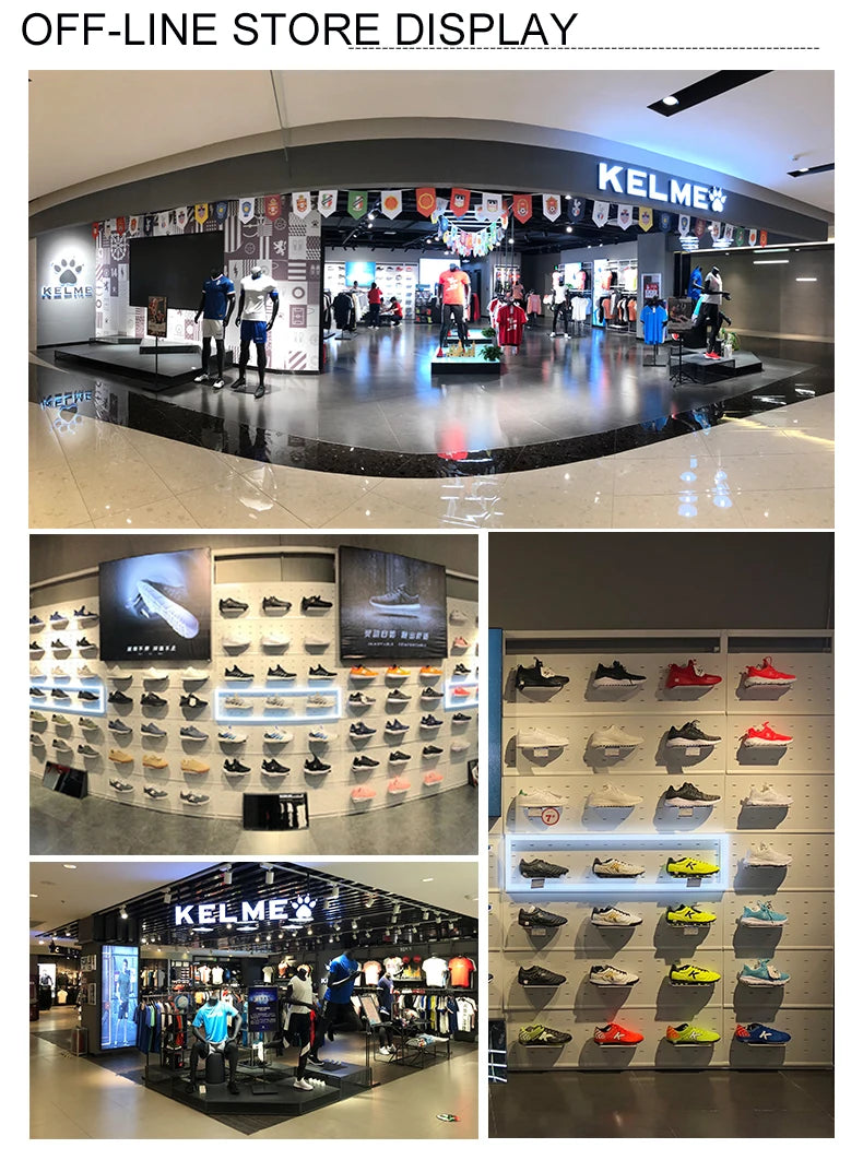 KELME Football Boots Men Soccer Shoes Original Indoor Football White Sneakers Shoes Cleats Football Futsal Boot Male 6891146