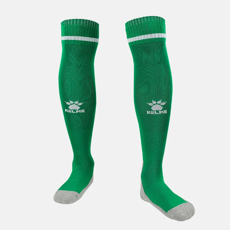 KELME Football Anti Slip Thick Fabric Breathable Socks (Non-Rubber Base Grip)