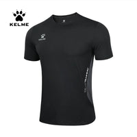 KELME Men's T-shirt Running Sports Shirt Short Sleeve Trainning Exercise Gym Quick Dry Sportswear Breathable T-Shirt 8151TX1003