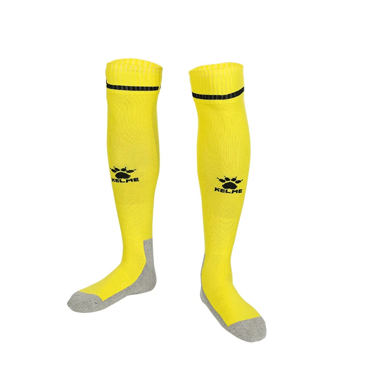 KELME Football Anti Slip Thick Fabric Breathable Socks (Non-Rubber Base Grip)