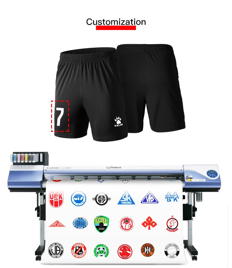 KELME Men's Soccer Shorts Men Summer Elastic  Running Football Quick Dry Breathale Light Sportswear Sports Shorts Male K15Z434-1