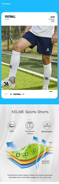 KELME Men's Soccer Shorts Men Summer Elastic  Running Football Quick Dry Breathale Light Sportswear Sports Shorts Male K15Z434-1