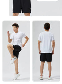 Kelme Men's Sports Set Quick Dry Running Quick Dry Short Sleeve Fitness Breathable Shorts Comprehensive Training Set