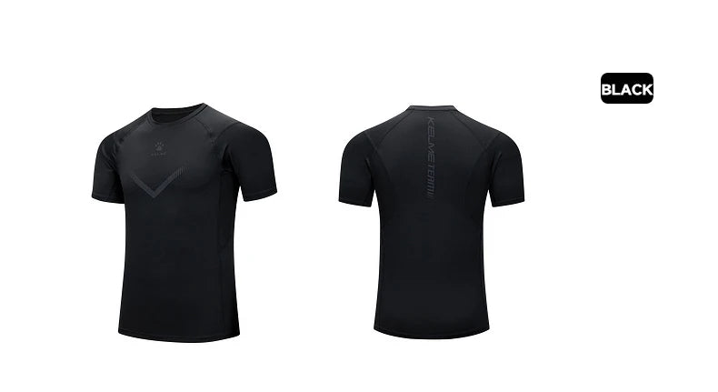 KELME Mens Running Shirts Workout Tops Men Sport Fitness Shirts Gym Tops Men Crew Neck Breathable T-Shirt
