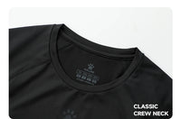 KELME Mens Running Shirts Workout Tops Men Sport Fitness Shirts Gym Tops Men Crew Neck Breathable T-Shirt