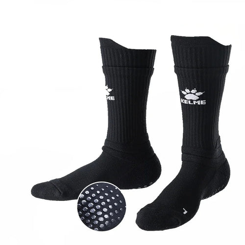 KELME Pro Football Anti Slip Mid-Calf Grip Socks (Silicon Base Grip)