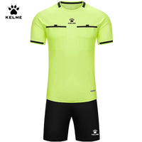 Kelme Football Referee Suit New Breathable Short-sleeved Personalized Custom Referee Jersey Outdoor Sports Suit