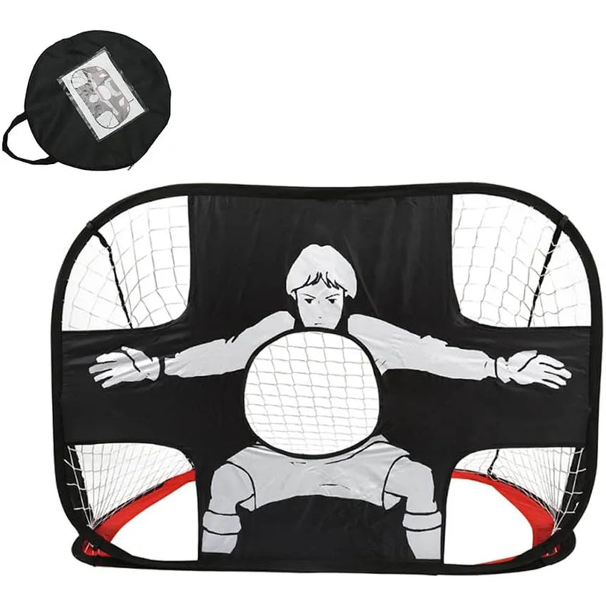 Foldable Football Goal Nylon Soccer Goal Kids and Adults Football Target Net for Playground Backyard Indoor Outdoor Training