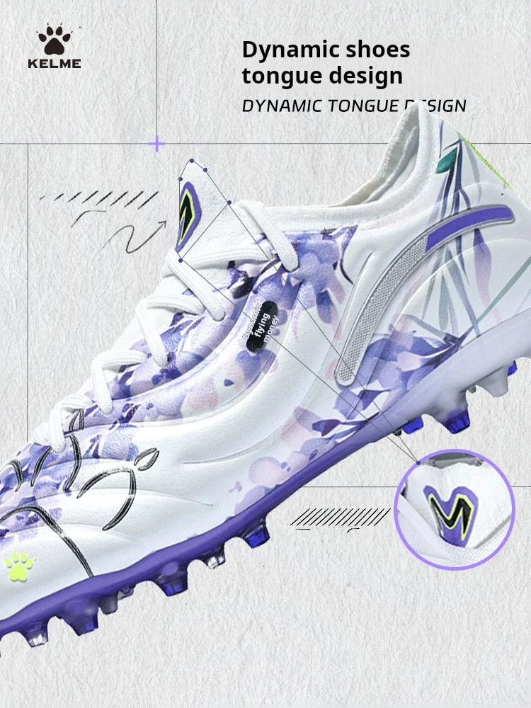 Kelme Football Shoes Male Master 2.0mg Short Nails Competition Grass Training Adult Tf Broken Nails Soccer Shoes