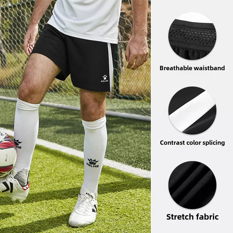 Kelme Men's Football Training Shorts Outdoor Running Breathable Shorts Fitness Sports Quick-drying Pants Daily Leisure
