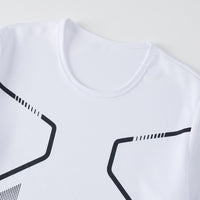 1/3 Piece Men's Short Sleeved Youth Round Neck Printed Quick Drying Sports Interior With Multifunctional Comfort And Casual