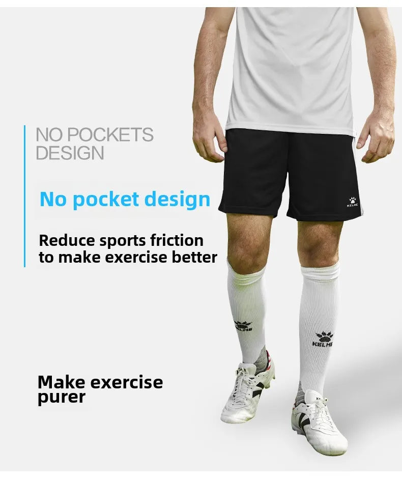 Kelme Men's Football Training Shorts Outdoor Running Breathable Shorts Fitness Sports Quick-drying Pants Daily Leisure