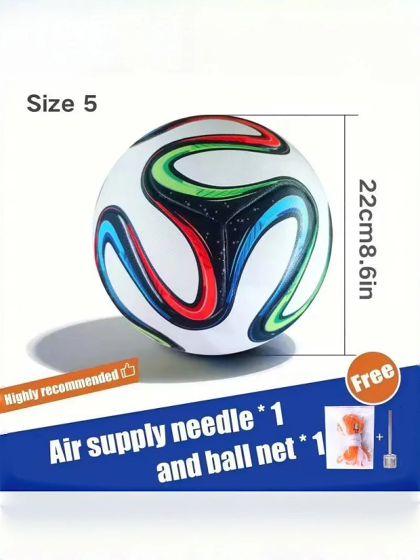 Brazuca-Style Match & Training Soccer Ball (Size 5 only) Authentic PU Quality Leather