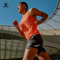 Kelme Men's Running Vest Marathon Racing Training Vest Breathable Sports T-shirt Outdoor Quick-drying Basketball Top