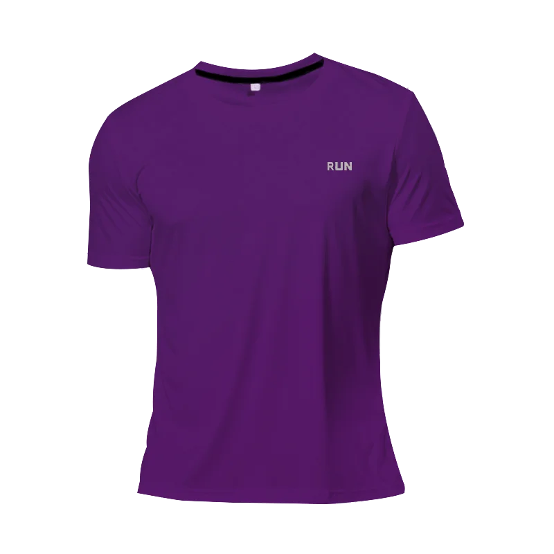 High Quality Polyester Men Running T Shirt Quick Dry Fitness Shirt Training Exercise Clothes Gym Sport Shirt Tops Lightweight