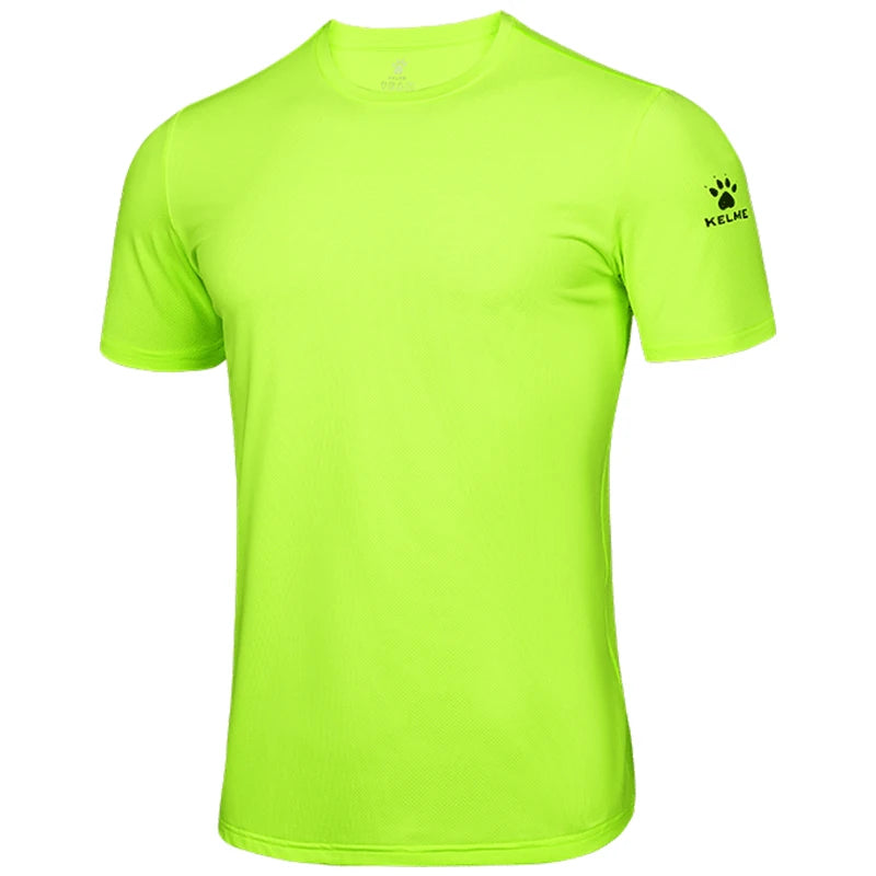 KELME Men's T-shirt Men Soccer Basketball Running Trainning Exercise Gym Quick Dry Fitness Sportswear Breathable T Shirt 871002