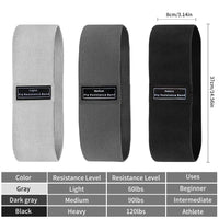 New Fabric Resistance Hip Booty Bands Glute Thigh Elastic Workout Squat Circle Stretch Fitness Strips Loops Yoga Gym Equipment