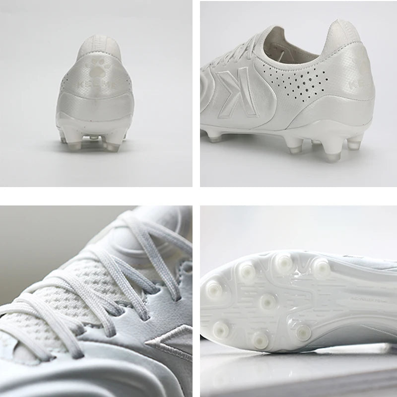 KELME FG Man Soccer Shoes Holy Grail Artificial Grass Anti-Slippery Kangaroo Skin Football Boots Sports Game Training shoes