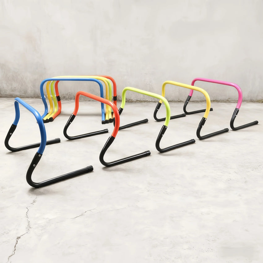 Portable Hurdles Foldable Football Training Agility Hurdle Physical Training Assistant Equipment Multifunction Mini Barrier Bar